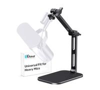 Desktop Microphone Stand for Studio Mics, Adjustable Arm with Heavy Base