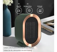 Desktop Mini Electric Heater 1200W UK Plug in Portable Ceramic Fan Heater