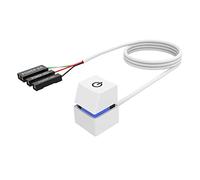 Desktop Mobile Switch with 2M Cables for Internet Cafe Computer Cyber Cafe A White Blue