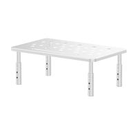 Desktop Monitor Stand - Cold Rolled Steel Computer Stand, Small Computer Desk Stand with 3 Adjustable Heights, Computer Stand with Air Vents, Computer Stand for Computer in
