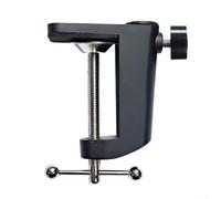 Desktop Mounting Clamp with Aluminum Alloy C Shape Bracket and Metal Base Offering Strong Grip and 360 Degree Rotation for Various Equipment (black)