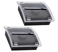 Desktop Note Container Clear Organiser Box Pull Out Sticky Notes Dispenser for School Office Home Use Clear Sticky Container