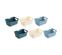 Desktop Organizer 6pcs PP Storage Box for Home and Dorm | Smooth Polished Finish, Good Sealing, Small Ornaments, School Supplies, Back to School Decorations