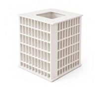 ＡＷＨＡＯ Desktop Organizer with Rotating Base Multipurpose Rotating Desk Organizer Space-Saving Grid Storage Box for Crafters, Artists, Rotating Square Box, Vertical 240-Grid