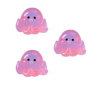 Desktop Ornament Micro Cute Glow in The Dark Small Aquarium Fish Tank Decoration Accessories Small Ornaments for Unique Home 3PCS (C, One Size)