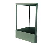 Desktop Ornament Non Reversing Glass Viewing Angle Self Hair Cutting Precision True Real Slim Design for Makeup Vanity Beauty (Green, A)