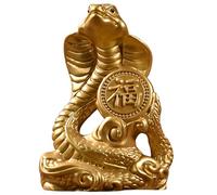 Desktop Ornament Statue 2025 Year of The Figurine Hand Craved Crafts Wooden Figurines Chinese Feng Shui Zodiac Sculpture for Wealth (E, 8cm)