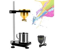 Desktop Paint Flow Rate Cup, Viscosity Measuring Cup with Adjustable Stand and Stopwatch, Brass Flow Cup, High Precision, for Test Viscosity Of Inks & Coatings & Paints