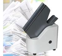 Desktop Paper Jogger, Automatic Paper Sorting Machine with Guide Corners Paper Frame, 50/70mm Large Capacity Paper Slot, Up to About 300/500 Sheets of A4 Paper (SingleBlower)