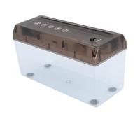 Desktop Paper Shredder USB Powered Electric A4 Strip Cut Shredder 5mm Width 1 Sheet Capacity 1.5m/min Shredding Speed for Paper Receipts Important Files Shredder with 3 Gear Switch