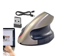 Desktop PC Mouse - Rechargeable Vertical Design, Silent Click | High Precision Sensor to Reduce Muscle Fatigue, Stable Optical Sensor, Perfect for Long-Term Use, DPI Adjustable Hand Hand Hand, Arm and