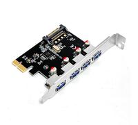 Desktop PCIE3.0 USB Expansion Adapters 4Port Highly Speed Transfer Integrated Power Interfaces Not Required Driver USB Expansion Card
