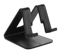 Desktop Phone Holder Stand with Silicone Grip, Stable Triangular Design | Low Centre of Gravity Prevents Slipping, Charging Cable Opening, Suitable for Smartphones beside Beds, Reading Areas