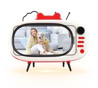 Desktop Phone Holder - Twelve Centimetre Miniature TV Style Phone Stand, Decorative Desk Accessories, Novel Phone Holder, Lightweight Portable Display Solution | Creative Organiser for