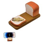 Desktop Phone Stand - Cat Lying Bread Resin, Cell Phone Holder | Cute Cartoon Animal Smartphone Stand for Desk Use Girl’Room Decor, Durables Stable Phone Holder for Home Offices Tablet Display