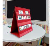 Desktop Pocket Chart, Home Schooling Supplies, Self Standing Pocket Chart Stand, Portable Double Sided Classroom Supplies, For Class Demonstrations, Homeschooling