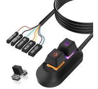 Desktop Power Switch 2 m Cable Easy Installation (Switch + Adapter) | 2 m long cable, mechanical click feeling, remote control, easy reach, ergonomic