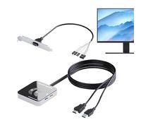 Desktop Power Switches - PC Host Button, USB3.0/USB2.0 High-Speed 5Gbps Connector, Universal Computer Component | Desktop Replacement Accessory For Home Office Internet Cafe Hotel Business