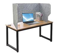 Desktop Privacy Panel Acoustic Desk Divider Freestanding Partition Polyester Fiber Sneeze Guard Cubicle Panel for Tables & Desks Office Privacy Solution