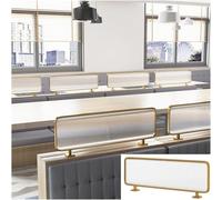 Desktop Privacy Partition Screen PanelIron Dividers for Office & Dining Areas Desk Countertop Privacy Shields Enhanced Focus & Confidentiality Solutions