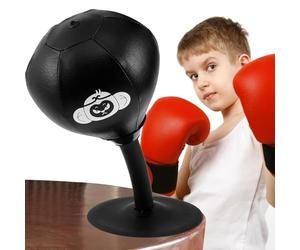 Desktop Punching Bag, Fun Punch Rage Bag with Suction Cup and Inflator, Stress Buster Sandbag Office Table Boxing Bag, Gift for Kids Teenagers Adult(Monkey)