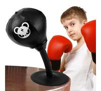 Desktop Punching Bag, Fun Punch Rage Bag with Suction Cup and Inflator, Stress Relief Desk Table Boxing Punch Bag, Sandbag Punch Bags Christmas Thanksgiving Gifts for Kids Teenagers Adult (Bear)