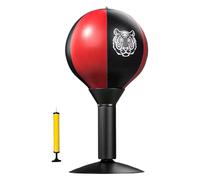 Desktop Punching Bag Mma Workout with Air Pump with Suction Base Boxing Ball Black Red