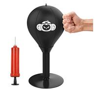 Desktop Punching Bag, Stress Buster Reflex Bag Boxing Free Standing With Strong Suction Cups, Heavy Duty Stress Relief Speed Bag Ball Funny Gifts, Coworker, Friends