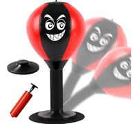 Desktop Punching Bag,Stress Buster with Suction Cup for Office Table and Counters,Heavy Duty Stress Relief Ball,Desk Boxing Punch Ball,White Elephant Gifts Tabletop Punching Balls