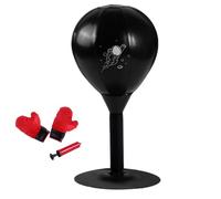 Desktop Punching Bag - Stress Relief Boxing Toy, Punch Set with Suction Cup | Fun Stress Buster Present Adjustable Height for Office, Home, Sturdy Spring Design for Kids, Adults, 19x37cm