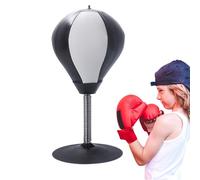 Desktop Punching Bag - Strong Suction Cup Stress Relief Bag, Pump Included | Multipurpose Portable Exercise Solution Suitable Office Workstation Table Counter Home Fitness Focus Fun