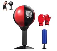 Desktop Punching Bag with Suction Cup,Heavy Duty Stress Relief Ball,Desk Boxing Punch Ball,Reflex Bag for Office Table and Counters,Punching Bag for Stress Relief,Reflex Training and Focus