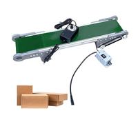 Desktop PVC Conveyor Belt for Factory Automation - Forward, Reverse, Pause Functions, Heavy-Duty Material, Adjustable Speed, Ideal for Industrial Applications