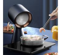 Desktop Range Hood, Mini Portable Extractor Hood, Exhaust Air Volume 3.5m/Min, 2 Gears Adjustable Wind Power, Low Noise, Extractor Fan for Home, Kitchen Hot Pot, BBQ