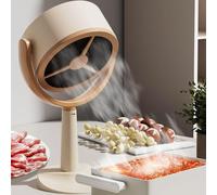 Desktop Range Hood, Portable Small Cooker Hood, Mini Kitchen Exhaust Fan with Detachable Filter, Rechargeable, Convenient Hood Vents for Indoor BBQ, Hot Pot, Kitchen