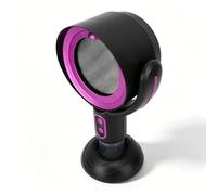 Desktop Range Hood, Portable USB Kitchen Exhaust Fan with 2 Speeds, Negative Ion, Removable Filter and Oil Cup, for Apartment, Dorm, RV, Indoor BBQ, Black and Purple