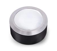 Desktop Reading Magnifier with 3 LED Oversized Dome Handheld Illuminated Glass Portable Cylinder Optical