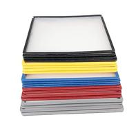 Desktop Reference Organizer Flip Display Folder, Wall Mount Organizer, 20 Double-Sided Display Pockets, Color Document Holder