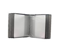 Desktop Reference Organizer Flip File Holder - Wall Organizer, 20 Display Pockets, A4 Documents, Assorted Colors (Color : B