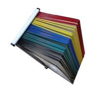 Desktop Reference Organizer Metal Wall - Flip Display Folder, 30 Display Pockets,for/Home Display and Storage A4 Documents