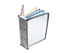 Desktop Reference Organizer Wall Mount - 10 Panel Display Folder, 20 Sheet Capacity for A4 Documents, Organized Storage(B)
