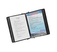 Desktop Reference Organizer Wall Mount Catalog and Display, 20 Sheets Metal Wall Hanging Flip Display Folder (Color : Black)