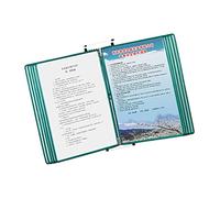 Desktop Reference Organizer Wall Mount Catalog and Display, 20 Sheets Metal Wall Hanging Flip Display Folder (Color : Green)