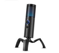 Desktop RGB Microphone, Two-point Pick-up Gaming Microphone with Universal Shaft Bracket, Suitable for Recording and Dubbing/video Conferencing/voice Chat/online Teaching/live Delivery, Etc.
