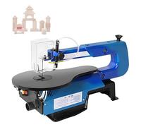 Desktop Scroll Saw, Two Direction Multifunctional Wood Cutting Machine with Stepless Speed Control, Electric Fret Saw with 45° Adjustable Table, for Woodworking, Crafting and DIY(Standard)