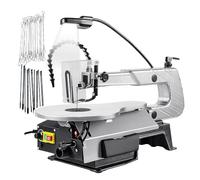 Desktop Scroll Saw with Variable Speed, Tiltable Table, Two-Direction Cutting, and Work Light for Precision Woodworking and DIY Crafts