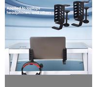 Desktop Side Organizer - Tool-Free Laptop Stand, Durable Adjustable Mount Provides Stable, Keeps Devices Elevated and Cool | Ideal for Study Desks, Workstations, and Professional Office Setups
