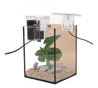 Desktop Small Fish Tank, Waterfall Pump Clear Small Aquarium Beautiful Easy Installation for Home (#1)