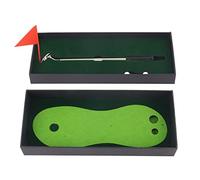 Desktop Small Game Practice Set Elegant Pen Putter for Home Office Fun Corporate with 2 Mini Balls