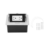 Desktop Socket Concealed Power Strip Table Connection Box 2 Outlets